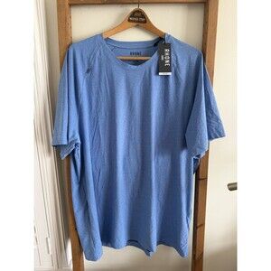 Rhone Reign Mens XXL Blue T-Shirt Short Sleeve Athletic Performance Workout